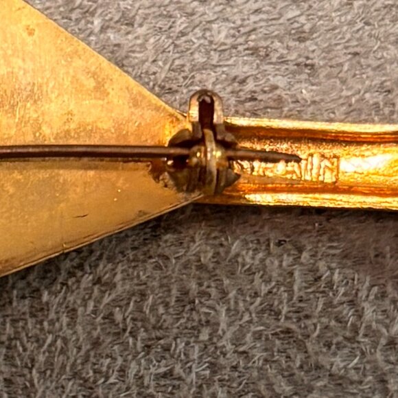 Vintage Lute Mandolin Pin 1960s Made in Spain - Picture 3 of 4